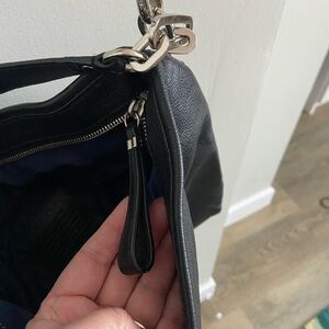 Coach Black Leather Shoulder Bag